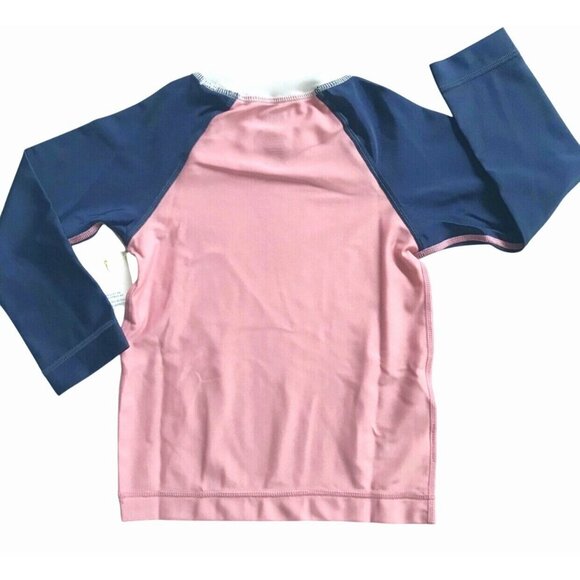 NWT Tea Collection Mauve Glow Colorblock LS Rashguard UPF 40 Size 2 - Picture 5 of 6